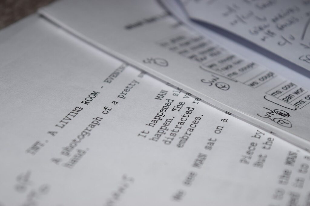 sample script in close up